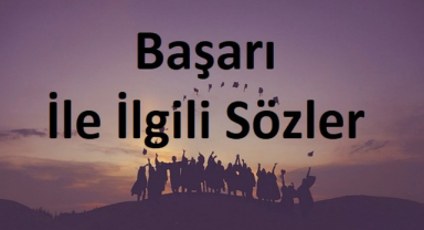 Başarı İle İlgili Sözler