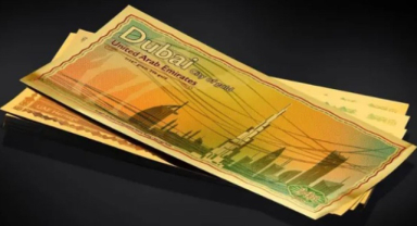 Dubai'de 1 Gram Altın Banknot