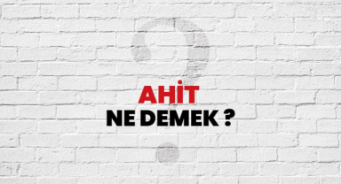 Ahit Ne Demek
