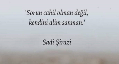 Sorun Cahil Olman Değil, Kendini Alim Sanman