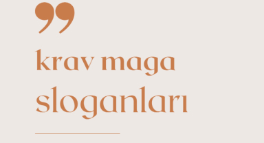 Krav Maga Sloganları
