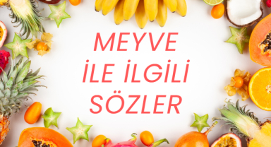 Meyve İle İlgili Sözler