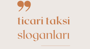 Ticari Taksi Sloganları