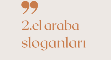 2. El Araba İle İlgili Sloganlar