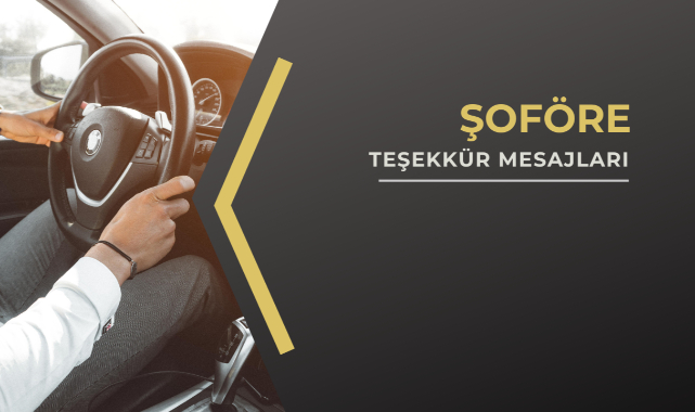 Şoföre Teşekkür Mesajları