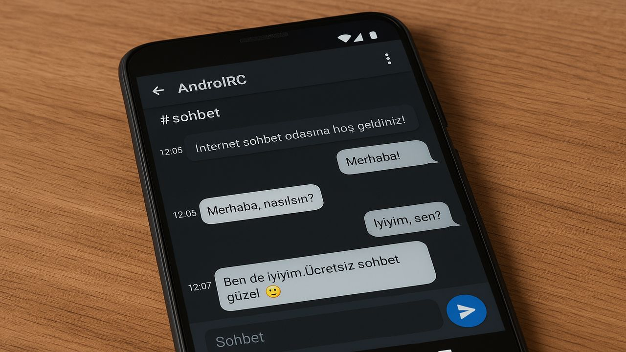 AndroIRC Chat Uygulaması: Ücretsiz Sohbet ve İnternet Sohbet Odaları