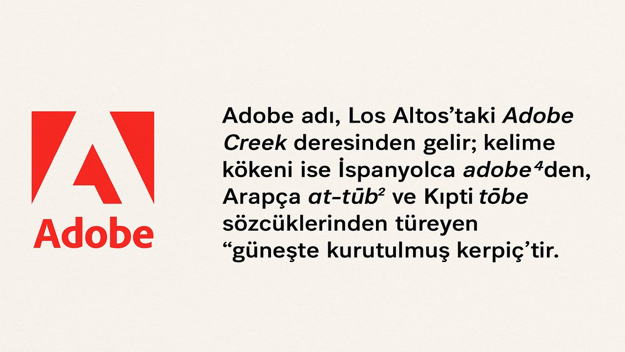 Adobe Adının Hikâyesi: Adobe Creek'ten Global Markaya