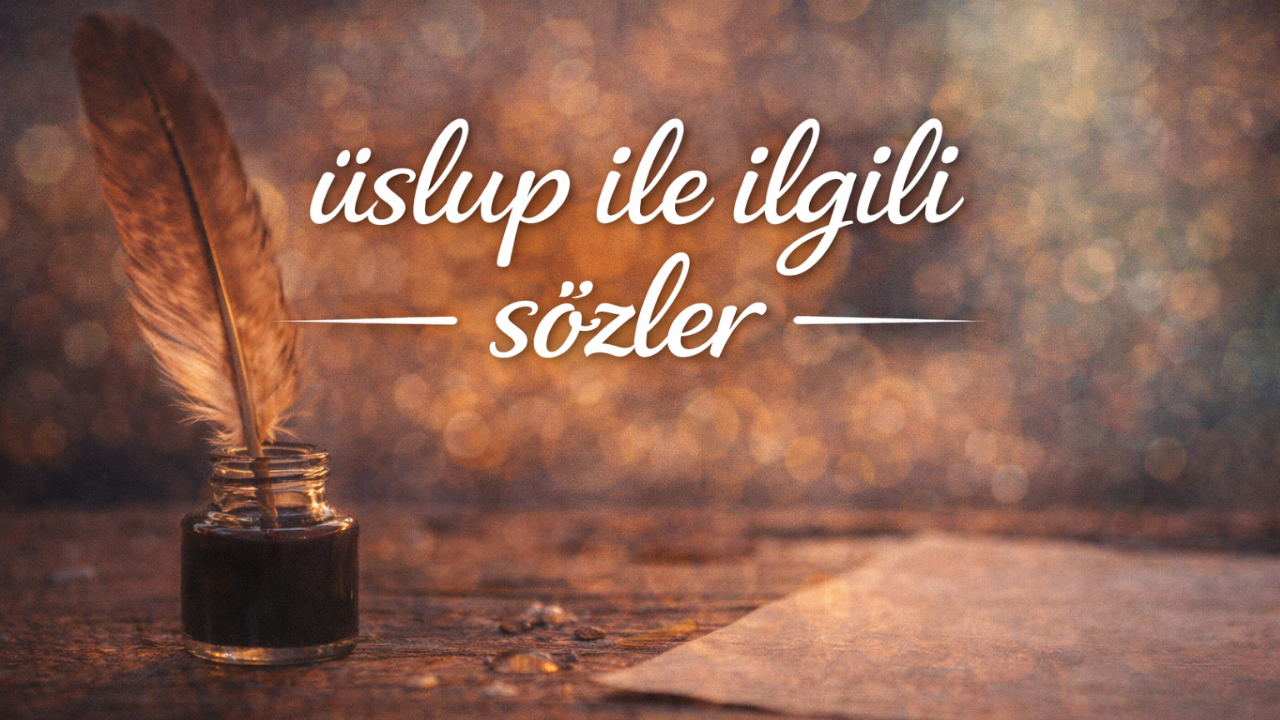 Üslup ile ilgili Sözler