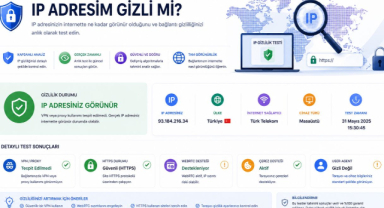 IP Adresim Gizli mi? Online IP Gizlilik ve Güvenlik Testi