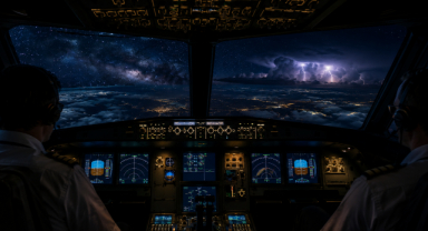 Pilotlar Gece Gökyüzünde Neleri Görebilir?