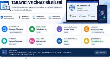 Tarayıcı ve Cihaz Bilgileri Öğrenme Aracı