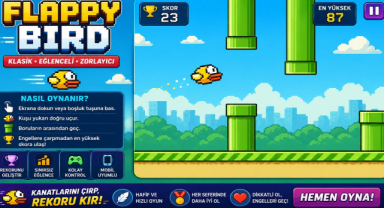 Flappy Bird Oyna | Ücretsiz Online Uçan Kuş Oyunu