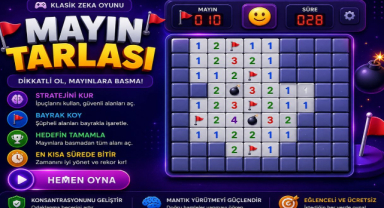 Mayın Tarlası Oyunu Oyna | Ücretsiz Online Klasik Zeka Oyunu