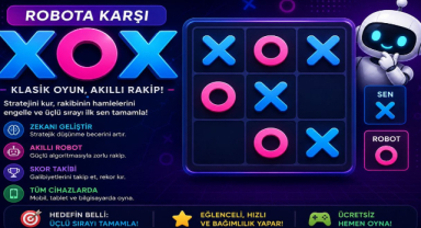 Robota Karşı XOX Oyunu Oyna | Ücretsiz Zeka Oyunu
