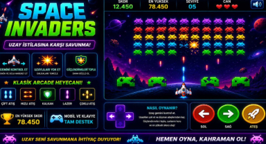Space Invaders Oyna | Ücretsiz Online Uzaylı Oyunu
